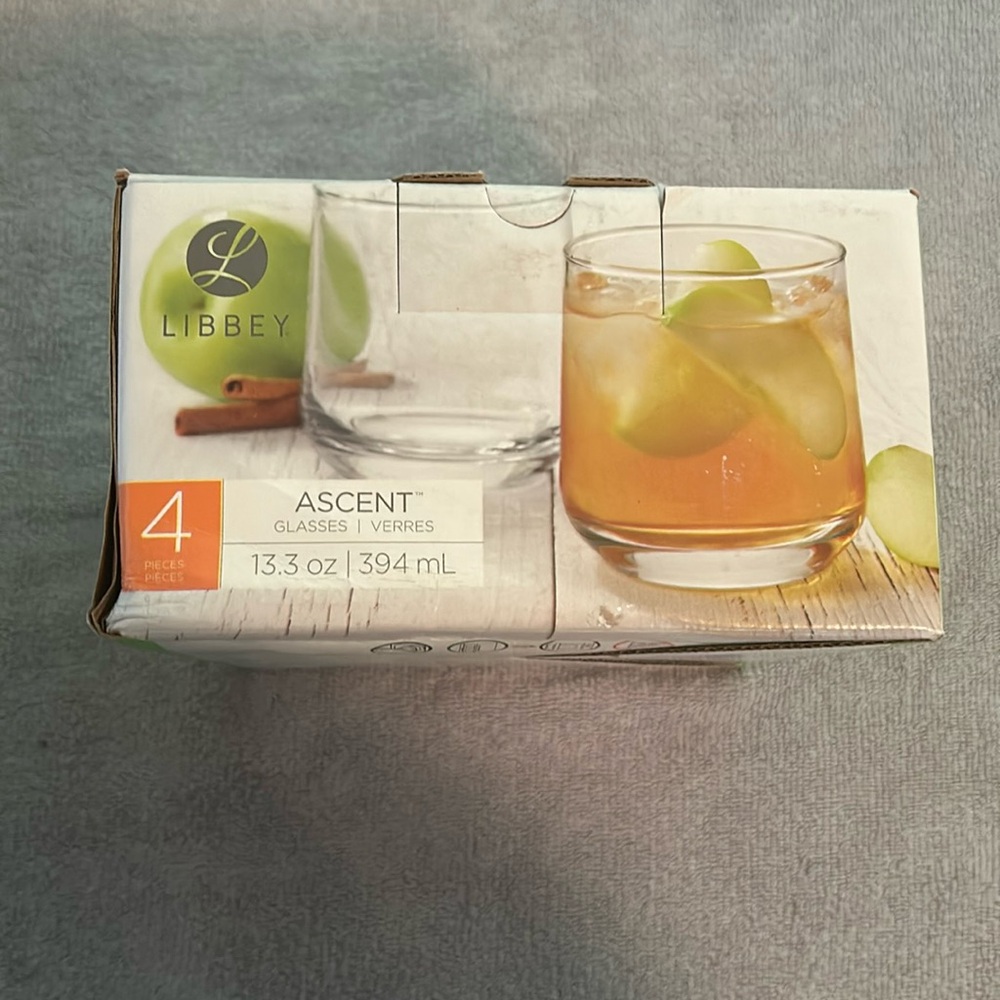 Set of 13.3 oz glasses